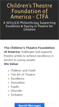 Mobile Screenshot of childrenstheatrefoundation.org